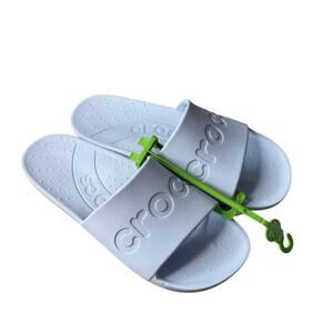 Crocs Slides Sandals Summer Shoes Dreamscape Light Blue womens 11 men’s 9 NWT